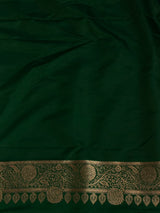 Light and Dark green Banarasi mashru katan silk saree - PRAZ9D