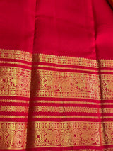 Yellow and Red Pure Vintage Kanchipuram Silk saree - PPUREN20