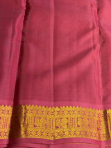 Deep maroon and Onion Pink Pure Vintage Kanchipuram Silk saree - PPUREN22
