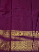 Vadamalli and purple Semi Kanchipuram Silk Saree PSSRN46