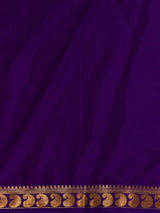 Violet Semi Mysore crepe Silk Saree - PBRMJ4