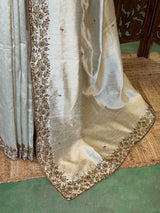 Sandal Pure Raw Silk Saree - PBRRAW6
