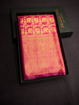 Rani pink Tissue Kanchipuram saree- PBRIDEK19