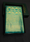 Peacock green Tissue Kanchipuram saree- PBRIDEK20D