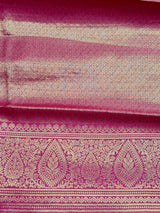 Rani pink Tissue Kanchipuram saree- PBRIDEK19
