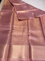 Pink Tissue Kanchipuram saree- PBRIDEK23A