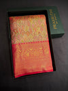 Red Tissue Kanchipuram saree- PBRIDEK21a
