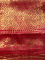Red Tissue Kanchipuram saree- PBRIDEK21a