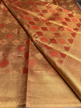 Bronze Tissue Kanchipuram saree- PBRIDEK24C