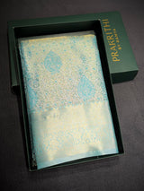 Pastal Blue Tissue Kanchipuram saree- PBRIDEK23D