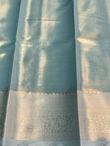 Pastal Blue Tissue Kanchipuram saree- PBRIDEK23D