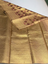 Mauve Pink Tissue Kanchipuram saree- PBRIDEK24A