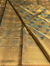 Pastal Blue Tissue Kanchipuram saree- PBRIDEK24