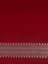 Red katan Banarasi silk saree - PRAZ9A