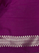 Purple katan Banarasi silk saree - PRAZ9