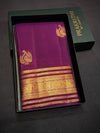 Purple Pure Vintage Kanchipuram Silk saree - PPUREN25