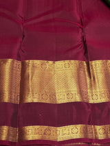 Green and Maroon Pure Vintage Kanchipuram Silk saree - PPUREN27