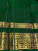 Lavender and Green Pure Vintage Kanchipuram Silk saree - PPUREN36