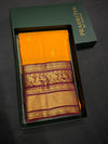 Yellow and Maroon Pure Vintage Kanchipuram Silk saree - PPUREN38