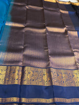 Blue Pure Vintage Kanchipuram Silk saree - PPUREN40