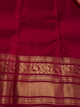 Pink and Red Maroon Pure Vintage Kanchipuram Silk saree - PPUREN39A