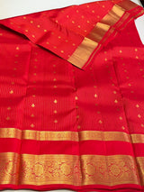 Red Pure Vintage Kanchipuram Silk saree - PPUREN50