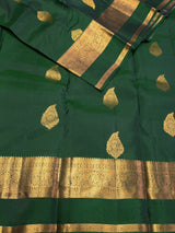 Dark Green Pure Vintage Kanchipuram Silk saree - PPUREN51