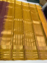 Purple and Olive greenPure Vintage Kanchipuram Silk saree - PPUREN53