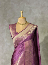 Onion Pink Viscose Silk Saree - PBRATH8B