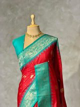 Red silk Saree - PBRKIV5B