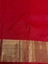 Off white and Red Tissue Kanchipuram saree- PBRIDEK25B