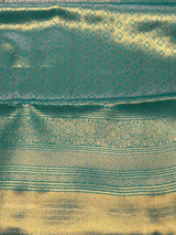 Peacock Green Tissue Kanchipuram saree- PBRIDEK26C