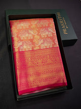 Dark Pink Tissue Kanchipuram saree- PBRIDEK28