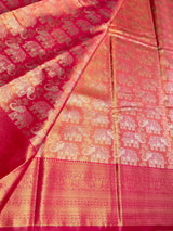 Dark Pink Tissue Kanchipuram saree- PBRIDEK28