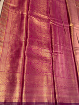 Magenta Tissue Kanchipuram saree- PBRIDEK28A