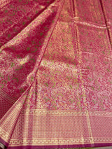Purple Tissue Kanchipuram saree- PBRIDEK29A
