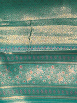 Peacock Green Tissue Kanchipuram saree- PBRIDEK29B