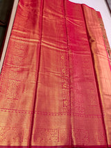 Red Tissue Kanchipuram saree- PBRIDEK31