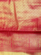 Red Tissue Kanchipuram saree- PBRIDEK31
