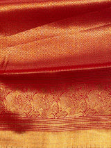 Red Tissue Kanchipuram saree- PBRIDEK32