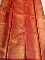 Red Tissue Kanchipuram saree- PBRIDEK32