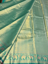 Peacock Green Tissue Kanchipuram saree- PBRIDEK17AA