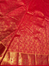 Red Semi Kanchipuram saree- PBRNN2