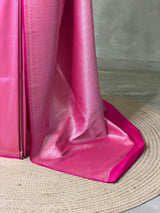 Rani Pink katan Banarasi silk saree - PRAZ12C