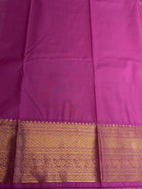 Pastal green and Lilac Pink Semi Kanchipuram Silk Saree PSSRN54