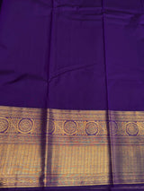 Violet Semi Kanchipuram Silk Saree PSSRN55