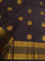 Brown Semi Kanchipuram Silk Saree - PSSRN56