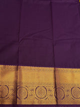Lime green and purple Semi Kanchipuram Silk Saree - PSSRN58