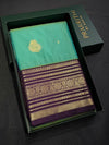 Pastal blue and purple Semi Kanchipuram Silk Saree - PSSRN59