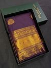 Deep purple Semi Kanchipuram Silk Saree - PSSRN60